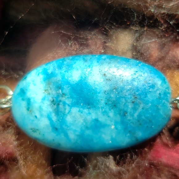 Blue stone pendant - Picture 3 of 5